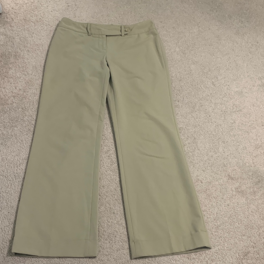 INC International Concepts Light Olive Wide Leg Pants